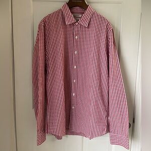 Goodthreads Red & White Checkered Button Down Shirt Size L